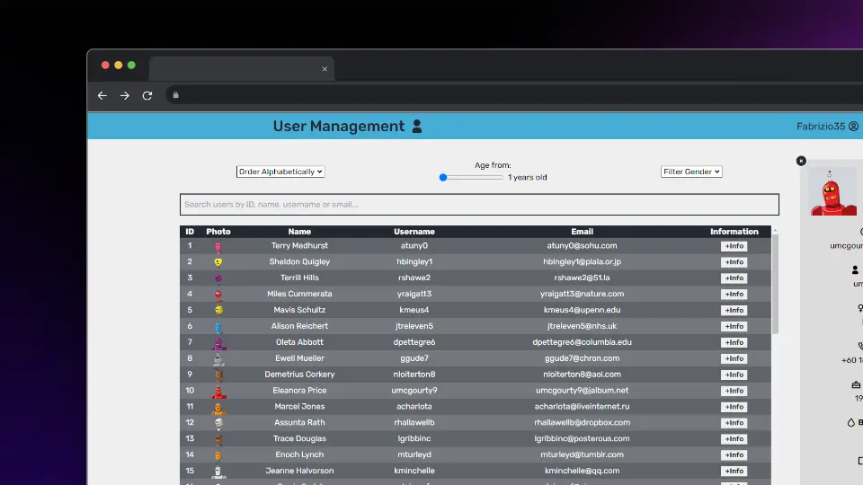 User Management - Sistema de gestión de usuarios image